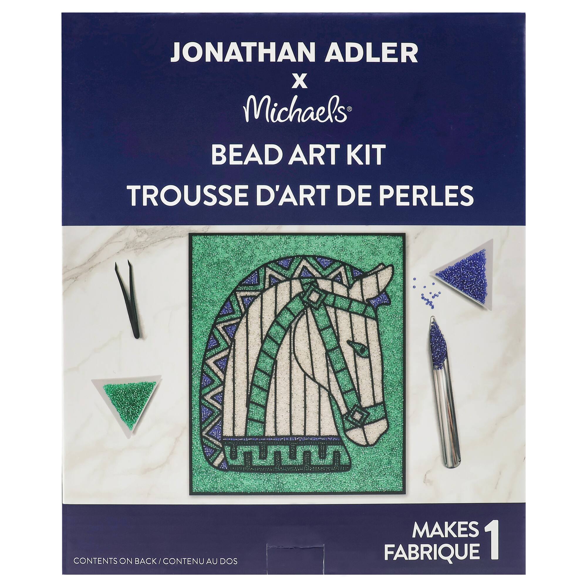 Jonathan Adler x Michaels 8" x 10" Horse Bead Art Kit